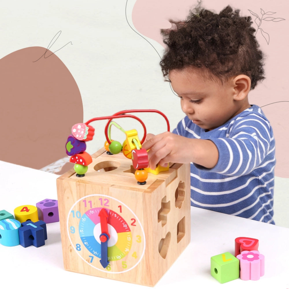 MONTESSORI-Multi-FunctionalMontessoriWoodenActivityCube_5