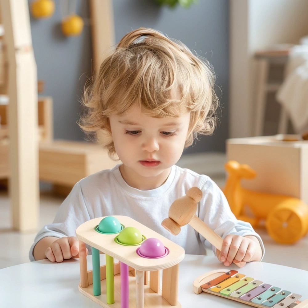 Montessori2-in-1WoodenXylophoneandBallDropToy_6