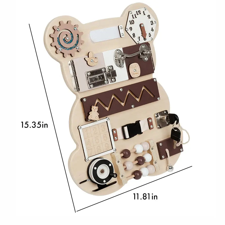 STEM MontessoriBusyBoardforKids-BearMontessoriSensoryToy_5