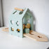 Wooden Shape Sorting House for Toddlers – Educational Shape Matching Toy with Colorful Blocks